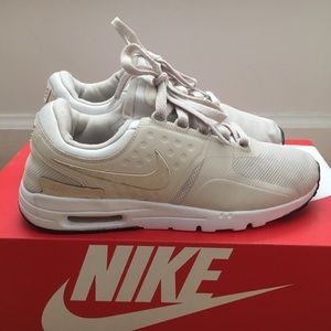 Nike air max zero sneakers women 7 cream mesh